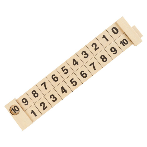 Wooden math decomposition ruler is divided into artifacts within 10 for kindergarten mathematics addition and subtraction number decomposition ruler sliding ruler