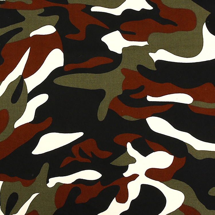 Al por mayor tela uniforme barata tejida de algodón spandex tela de camuflaje