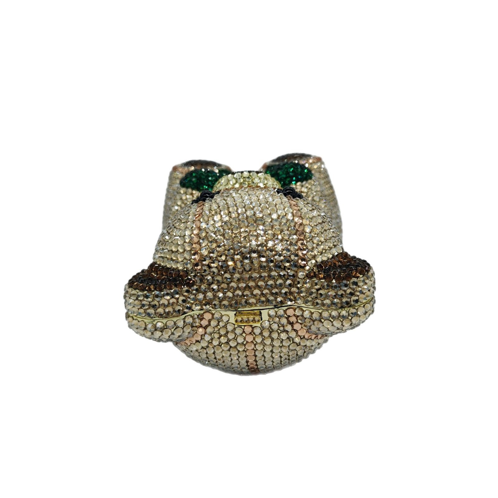 Nuevo fondo plano transfronterizo de diamante completo oso bolso de cena de diamante ligero bolso de diamante bolso de fiesta de animales