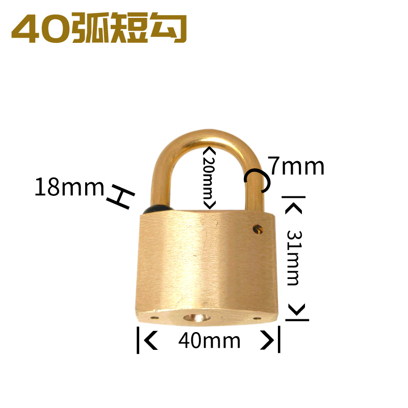 Cerradura de cobre cerradura de cobre cerradura cerradura cerradura cerradura de tanque de gas cerradura cerradura impermeable cerradura de caja de medidor eléctrico cerradura industrial