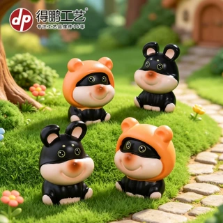 微景观卡通蜜蜂小狗萌粒树脂配件 园艺造景diy装饰品桌面小摆件