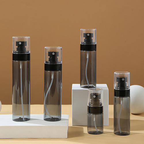 30ml60ml80ml100ml120ml transparent black plastic press fine mist spray bottle toner small spray bottle