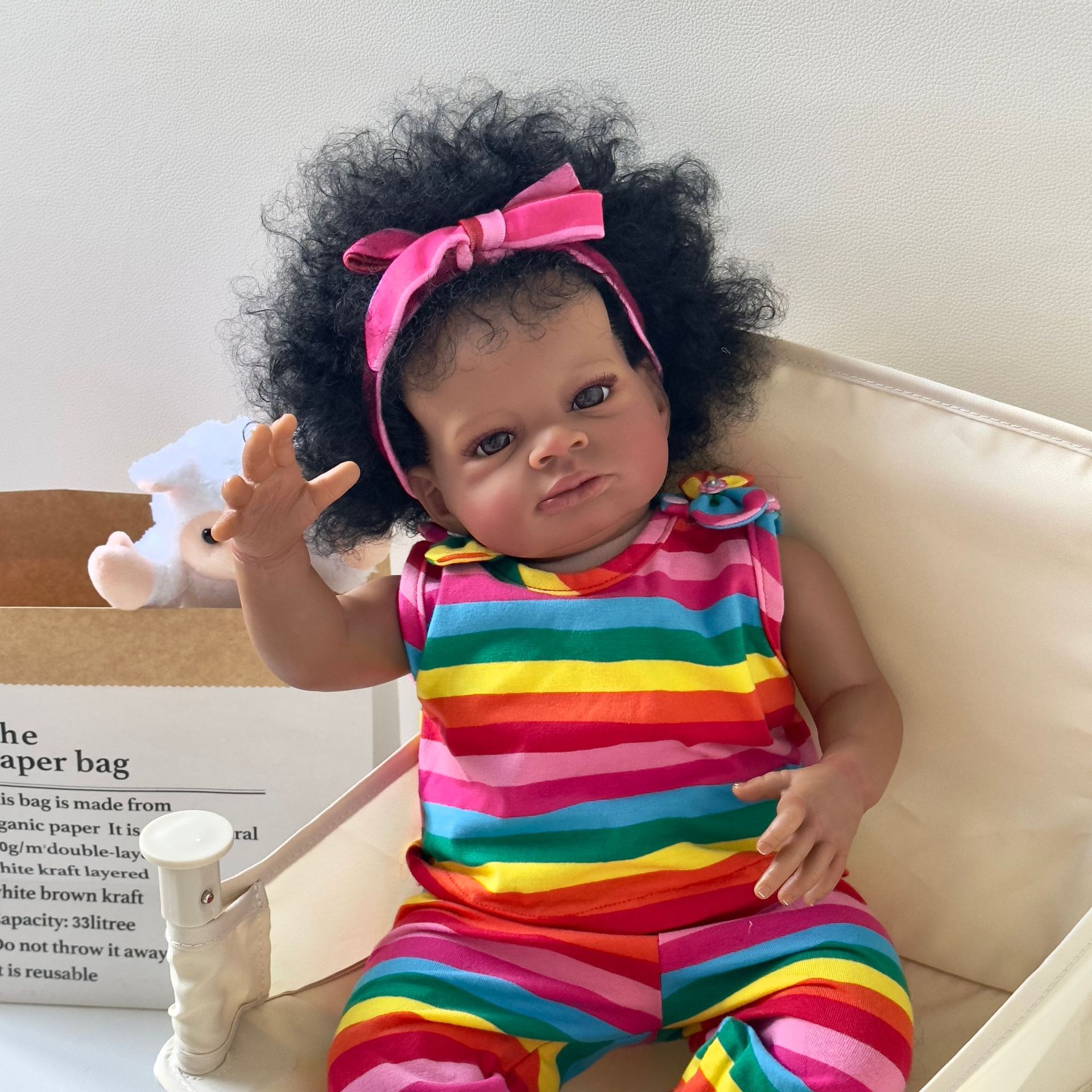 50cm simulación muñeca negro piel Arco Iris ropa muñeca Lanny transfronteriza Venta caliente suministro entrega de una sola pieza