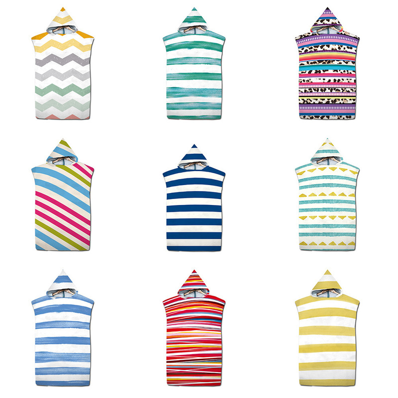 Microfiber Beach Surfing Towel Hooded Mobile Dressing Room Poncho Beach Towel Quick-drying Bathrobe Towel Geometric Microfiber Beach Surfing Towel Hooded Mobile Dressing Room Poncho Beach Towel Quick-drying Bathrobe Towel Geometric