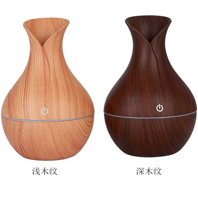 新款跨境家用大雾量香薰机办公桌面静音空气雾化器USB木纹加湿器|undefined
