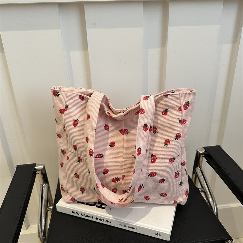 Bolsa de impresión de velcro versátil 2024 nueva bolsa de almacenamiento de gran capacidad de un solo hombro movible bolsa de lona