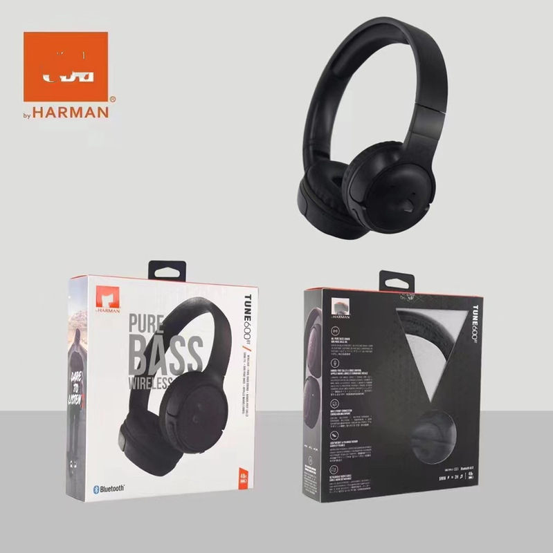 Suitable for Jbl 600Bt Over-Ear Wireless Bluetooth Headphones with Noise Reduction Microphone for Gaming and Music, Bluetooth Headset Logo