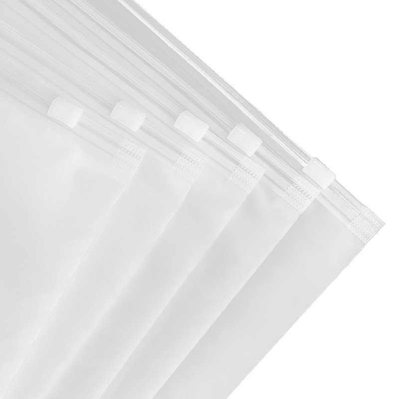 Bolsa con cremallera esmerilada, ropa interior transparente, calcetines, ropa de plástico, bolsa ziplock, bolsa de embalaje de ropa al por mayor