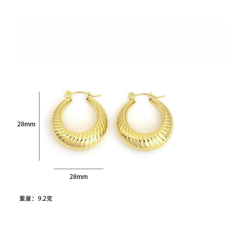 중공 타원형 트위스트 골드