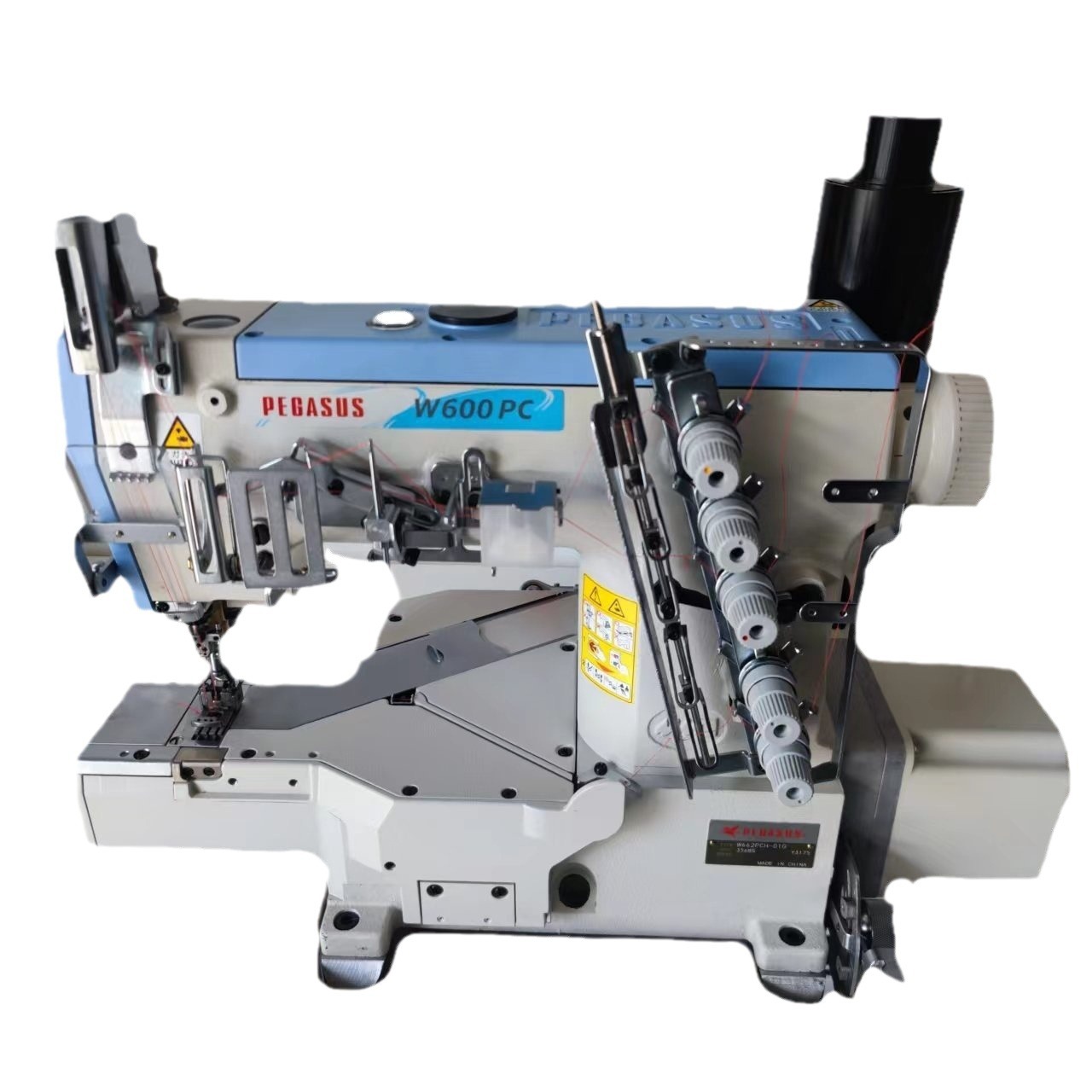 PEGASUS W662PCH máquina de coser de cabeza cuadrada pequeña máquina de coser automática de tres agujas máquina de coser de cinco hilos