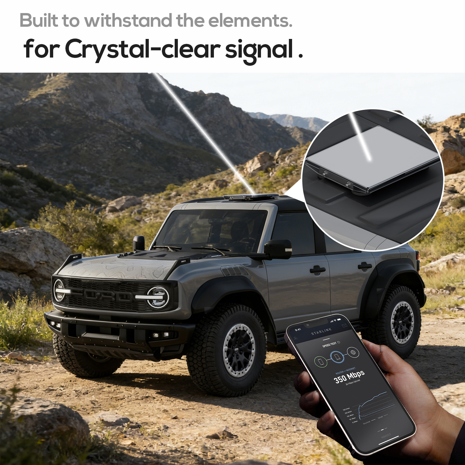 Cross-Border Tarlink Mini Car Roof Magnetic Mount, Mobile Detachable Pc Board Wind-Resistant 80Mph Strong Magnetic Mount