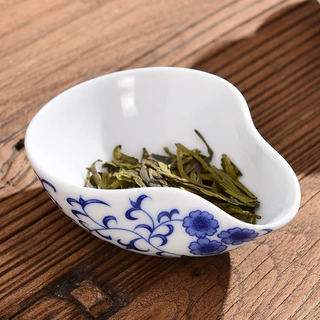 茶具配件陶瓷茶则茶荷茶匙茶勺功夫茶道茶铲茶配件茶则高白瓷批发