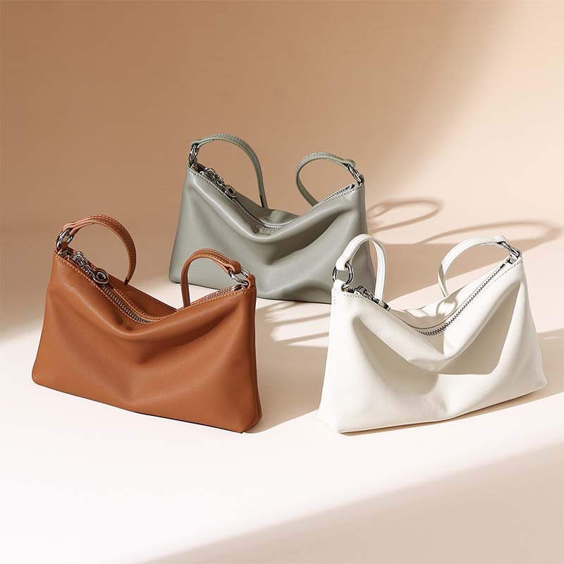 French Style Underarm Bag High-End Large Capacity Women's Shoulder Bag Niche Design Versatile Crossbody Commuter Bag - Thumbnail 4