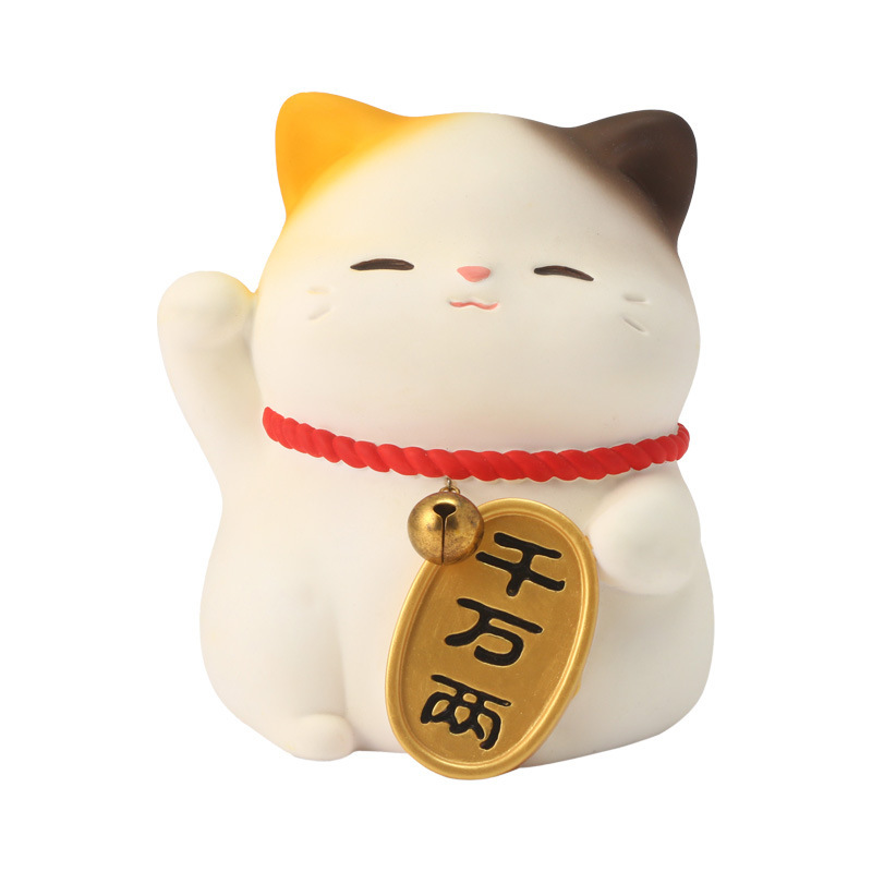卡通猫猫桌面摆件 福瑞猫猫中号摆件萌创意设计可爱萌趣存钱罐|undefined