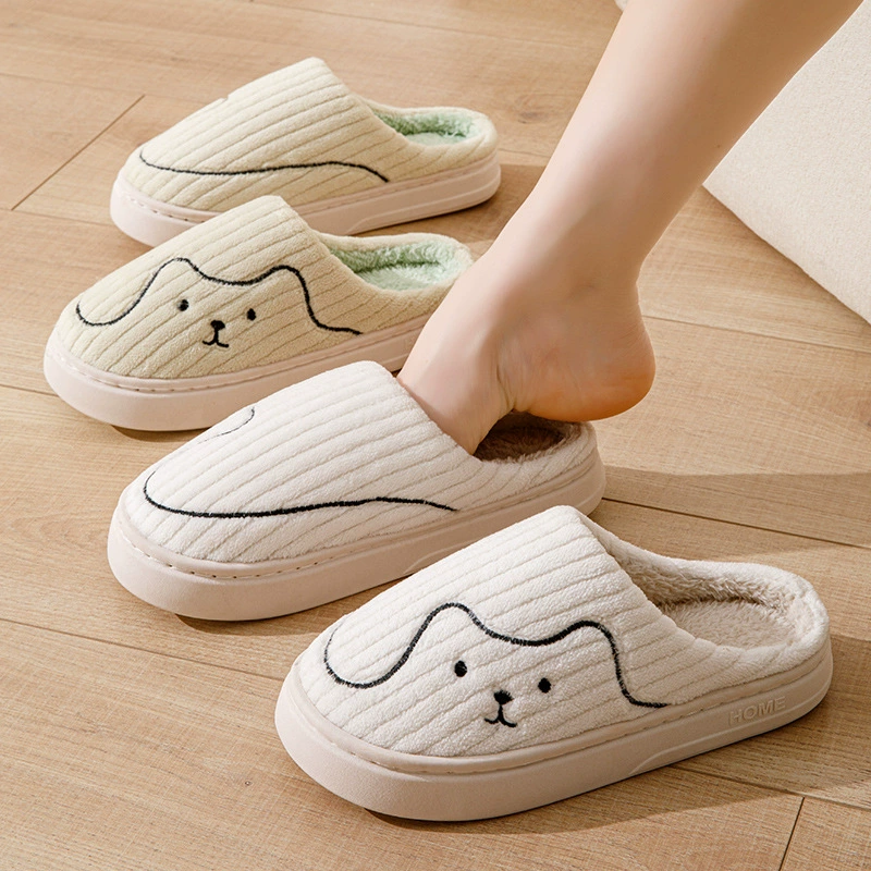 Cartoon cute demi-season slippers, keep warm comfortable footwear indoor platform for beloved