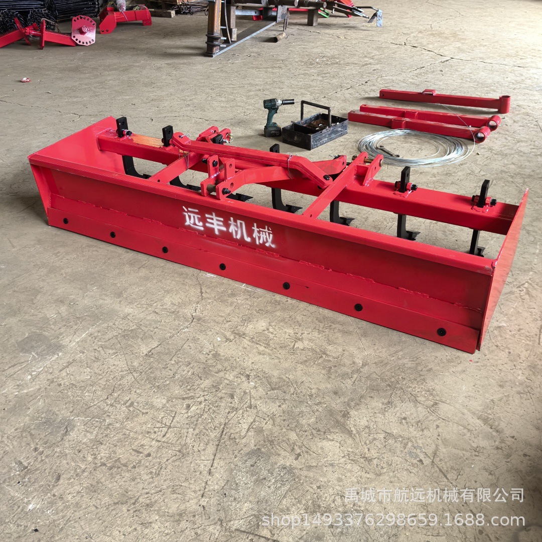 新款三点悬挂式箱式平地机 带深松齿可深松破碎土壤的厢式整平机
