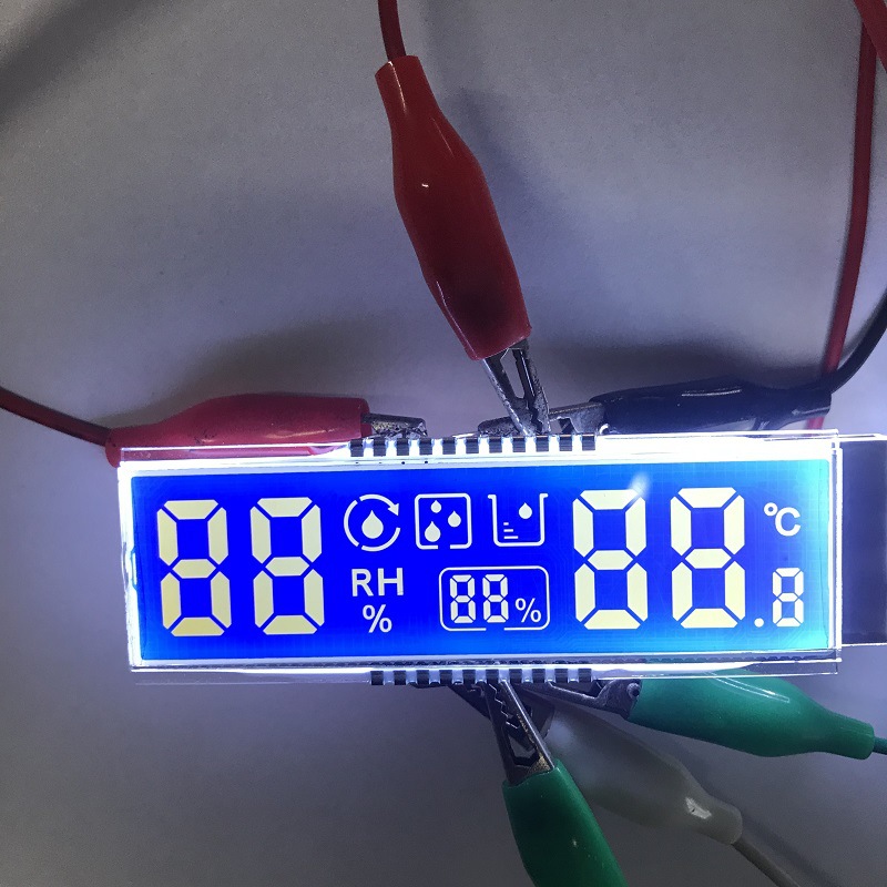 Zhongshan Manufacturer Wholesale Lcd Display Constant Temperature and Humidity Cabinet Stn Blue Background White Text Lcd Segment Display Screen