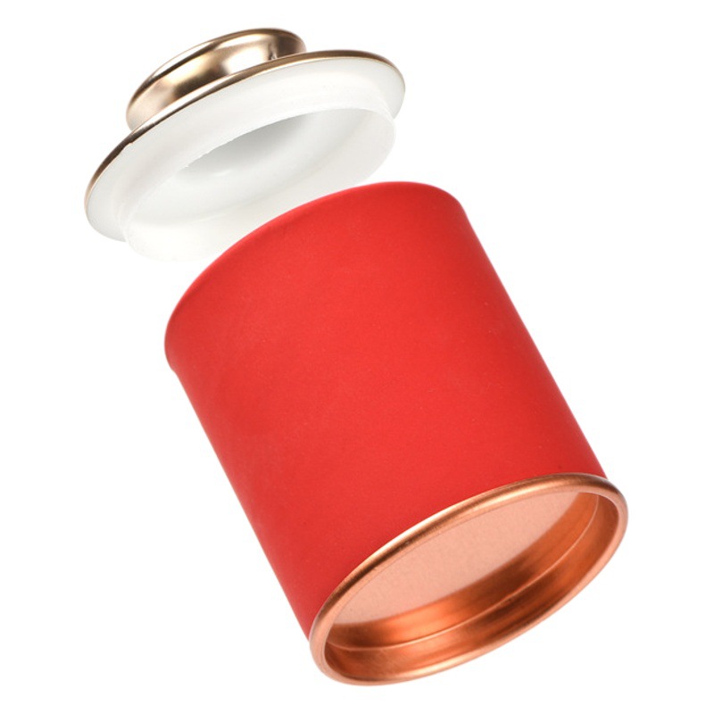 Portátil pequeña olla de té tarro de té caja de embalaje Té Negro Té Verde Oro Junmei túnica roja tarro vacío Universal Tarro de papel de tamaño pequeño