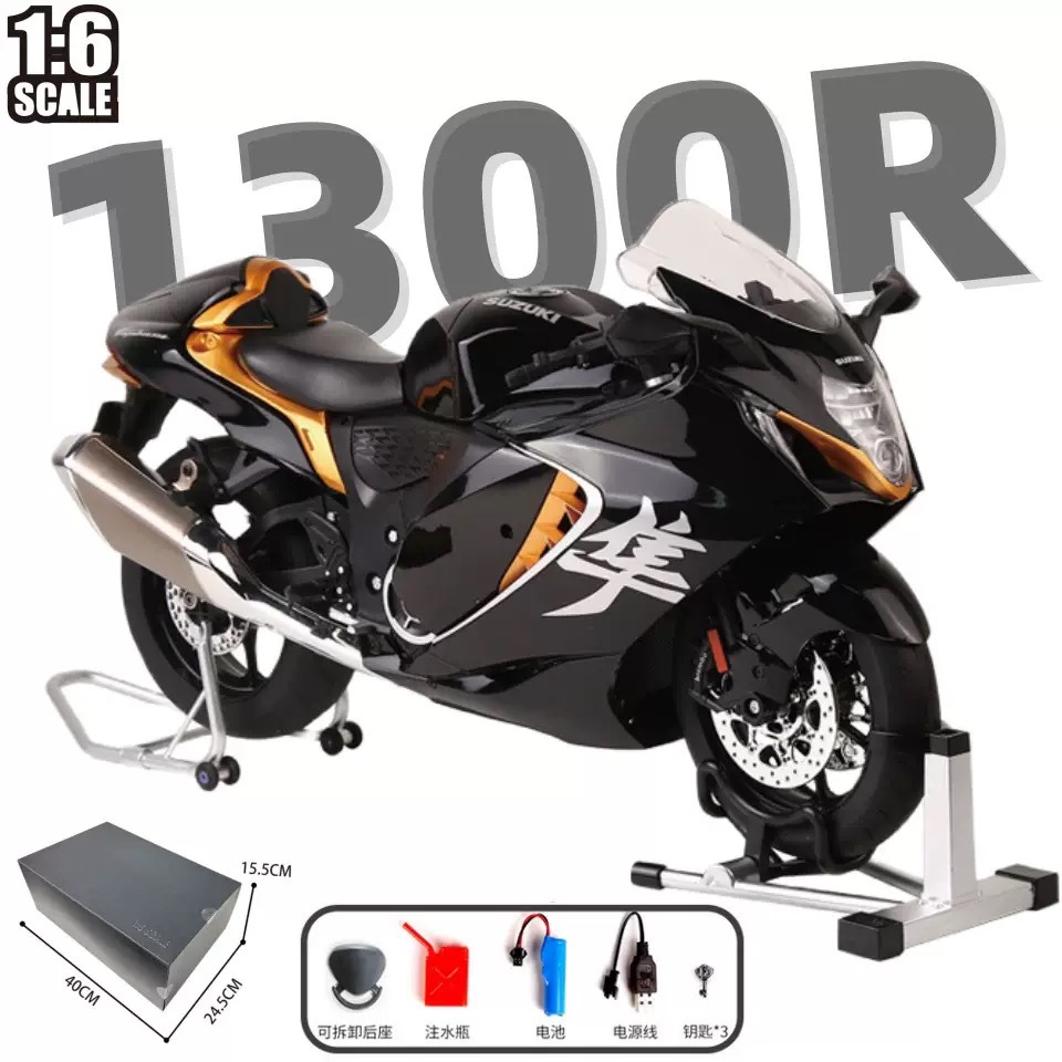 Transfronterizo 1: 6 gran Duca PV4 Di puede iniciar la simulación de encendido locomotora juguete de niño aleación motocicleta de perro de caña