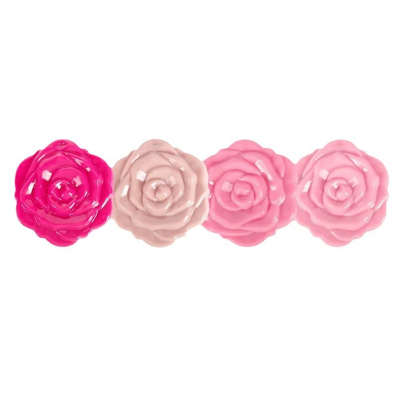 Folding double-sided pocket mirror, rose design, compact handheld (0.03 kg)