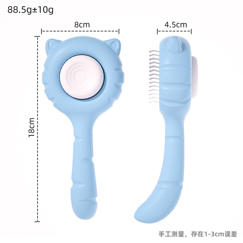 Peine para mascotas Peine para perros Peine para gatos Peine de fila Peine para orejas de gato Peine para eliminar el pelo flotante Peine para presionar el pelo de las piernas