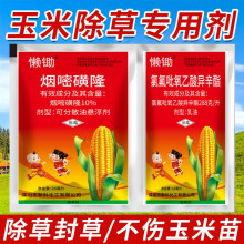 厂家直销懒锄玉米地除草专用剂死草烂根药苗后除草神剂安全不伤玉