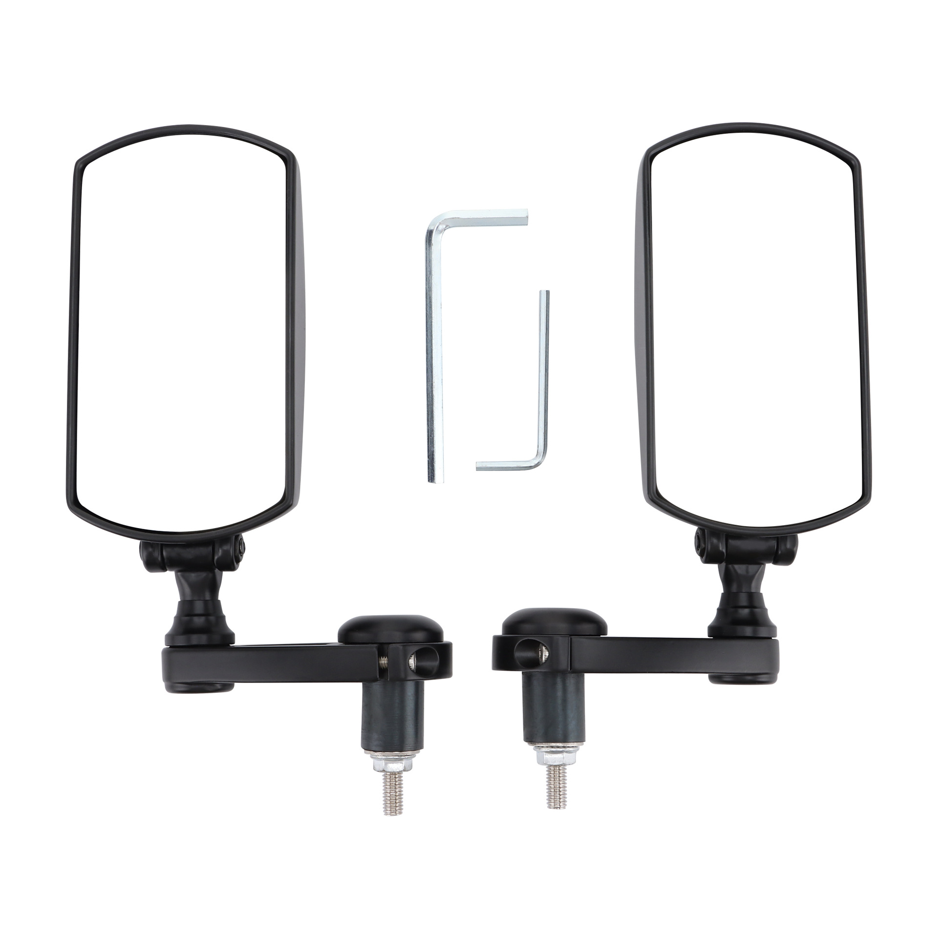 GOOFIT rearview mirror suitable for motorcycle 360 ° adjustable 17-19mm handle mirror rearview mirror black