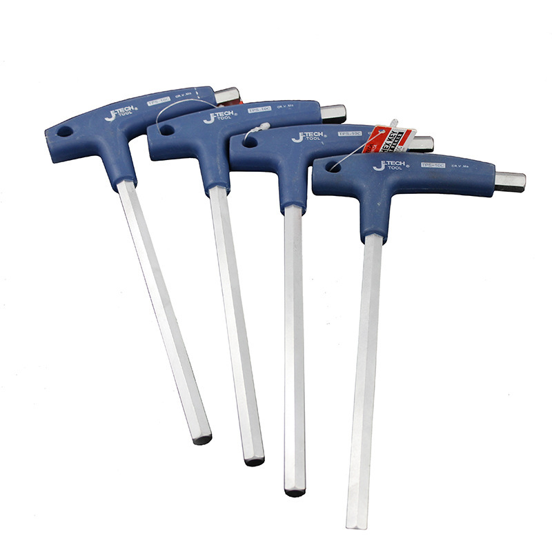 捷科 T型内六角扳手平头镀铬T字型内六角内六方拐杖内六角 TPS-2C