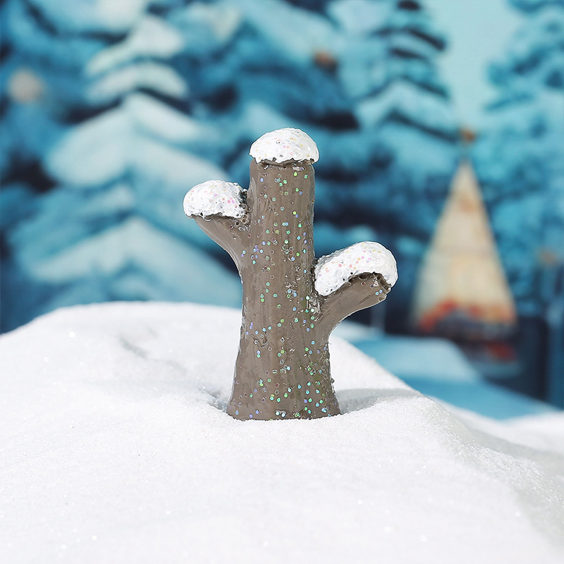 圣诞微景观摆件套装 圣诞老人雪人麋鹿场景装饰 节日氛围布置工艺|undefined