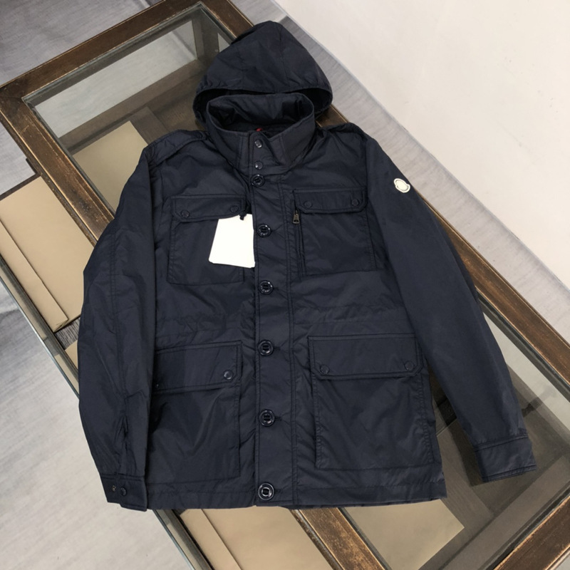European Station Autumn and Winter New Casual All-match Fashion Mid-length Badge Hooded Jacket Jacket Windbreaker Top Men European Station Autumn and Winter New Casual All-match Fashion Mid-length Badge Hooded Jacket Jacket Windbreaker Top Men