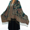 Demi-season retro ethnic cloak, scarf, boho style, ethnic style