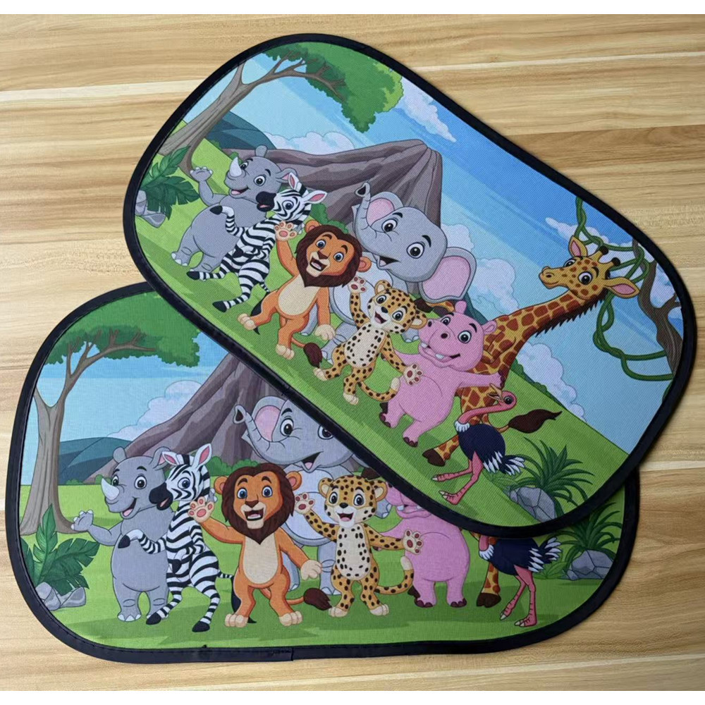 Car sun visor side shield cartoon sun shield electrostatic film sun shield summer cross-border TEMU Amazon supply