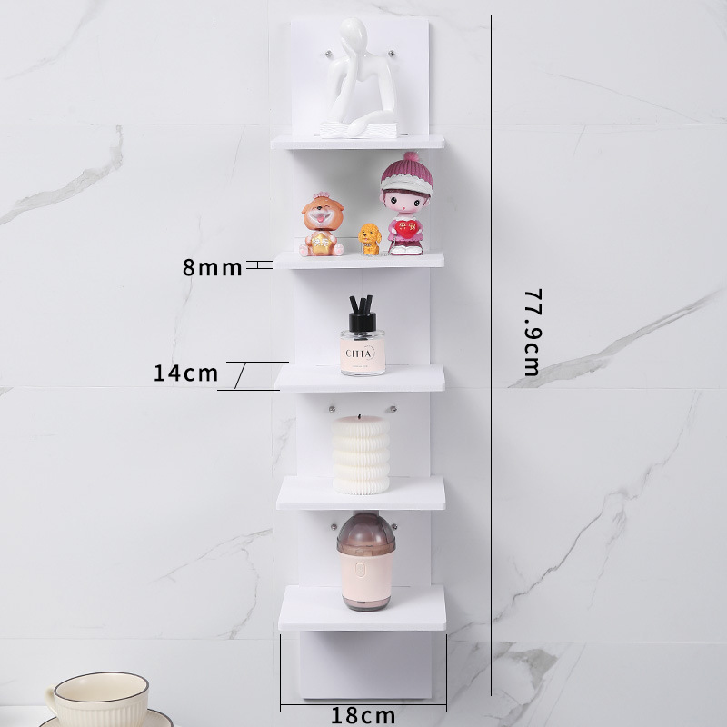 Estante flotante de pared para almacenamiento, estantería para sala de estar, estante de pared simple para dormitorio, librero de pared, estante de almacenamiento de múltiples niveles.