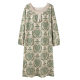Women's Nightgown Spring and Autumn Pure Cotton Pajamas with Chest Pad Cute plus size Dopamine Outwear Long Sleeve Skirt Home Clothes