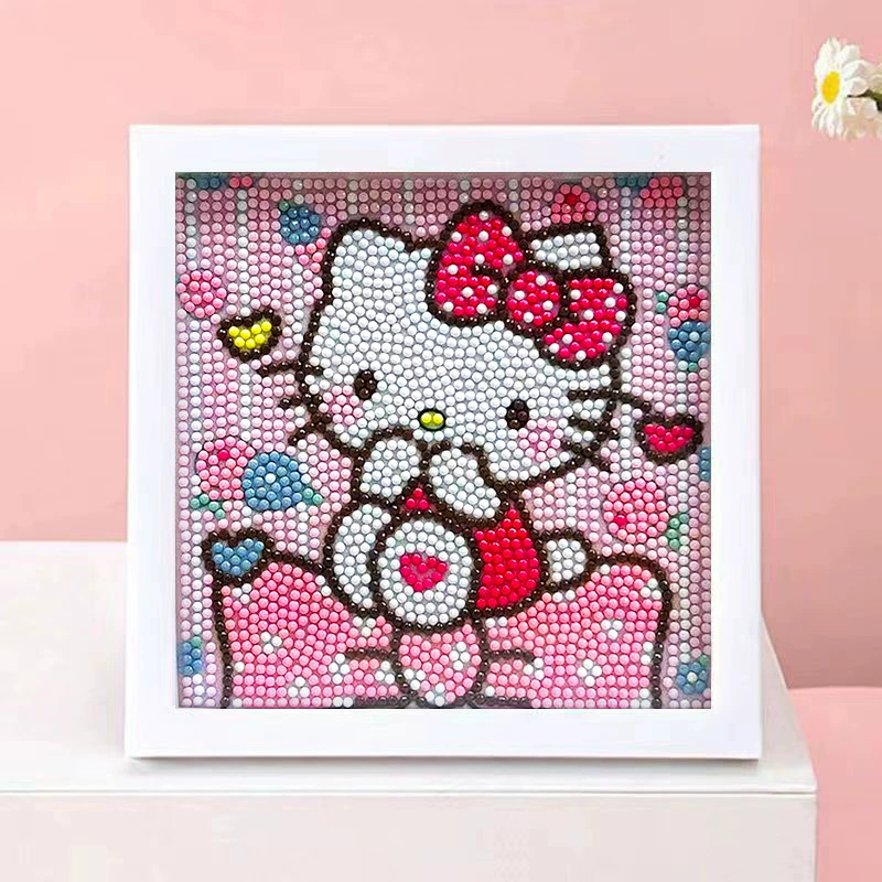 DIY-набор для алмазной мозаики 17×17 см, пластиковая рама, дизайн щенок, полный набор инструментов для кладки