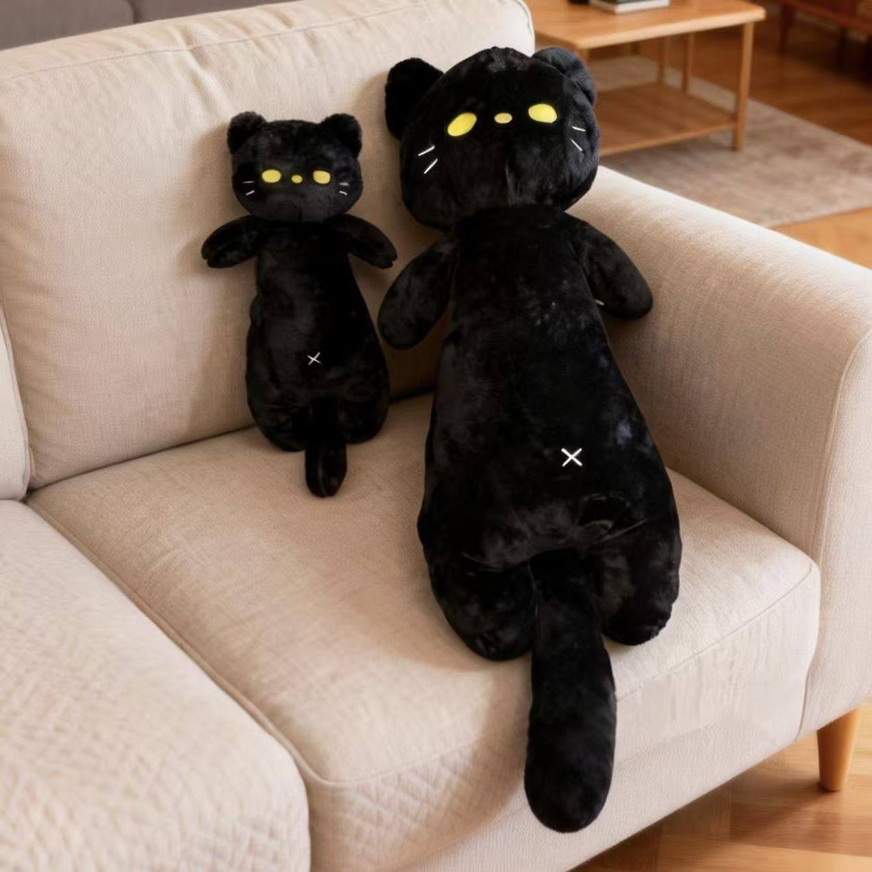 Cross-border cute long cat pillow plush toy doll, a magical item for hugging between legs in bed, cat doll, cross-border wholesale