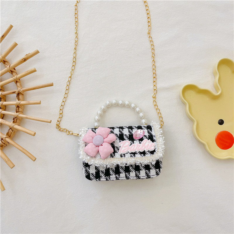 Bolso de los niños del estilo coreano estilo Chanel flor chica bolsa de mensajero 2023 nuevo bebé mini cadena bolso de hombro moda