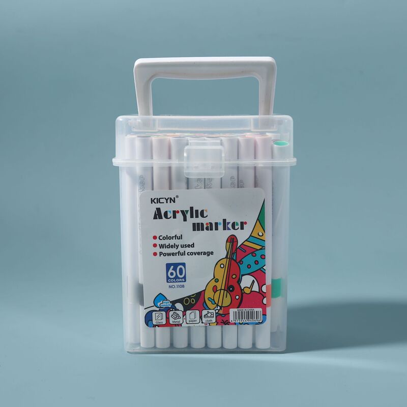 積み重ね可能なアクリルマーカーペン子供用アート落書き絵画カラーペン速乾性防水無臭マーカーペンセット|undefined