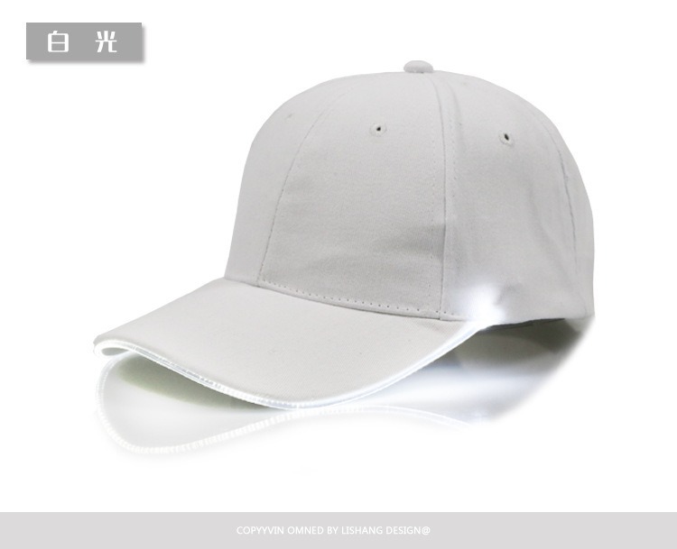 Amazon suministro LED sombrero luminoso sombrero luminoso nocturno sombrero sombrero al aire libre sombrero de estilo de béisbol al por mayor