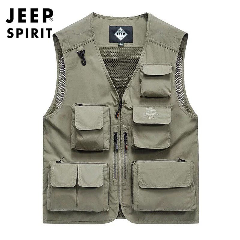 Жилет Jeep для летних путешествий и отдыха, для рыбалки