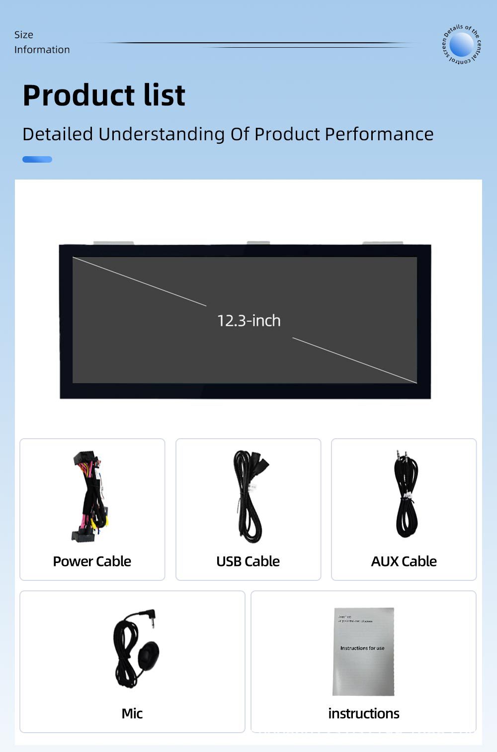 Suitable for Mercedes-Benz S-Class W222 12.3inch in-car large-screen central control GPS Bluetooth navigation all-in-one device