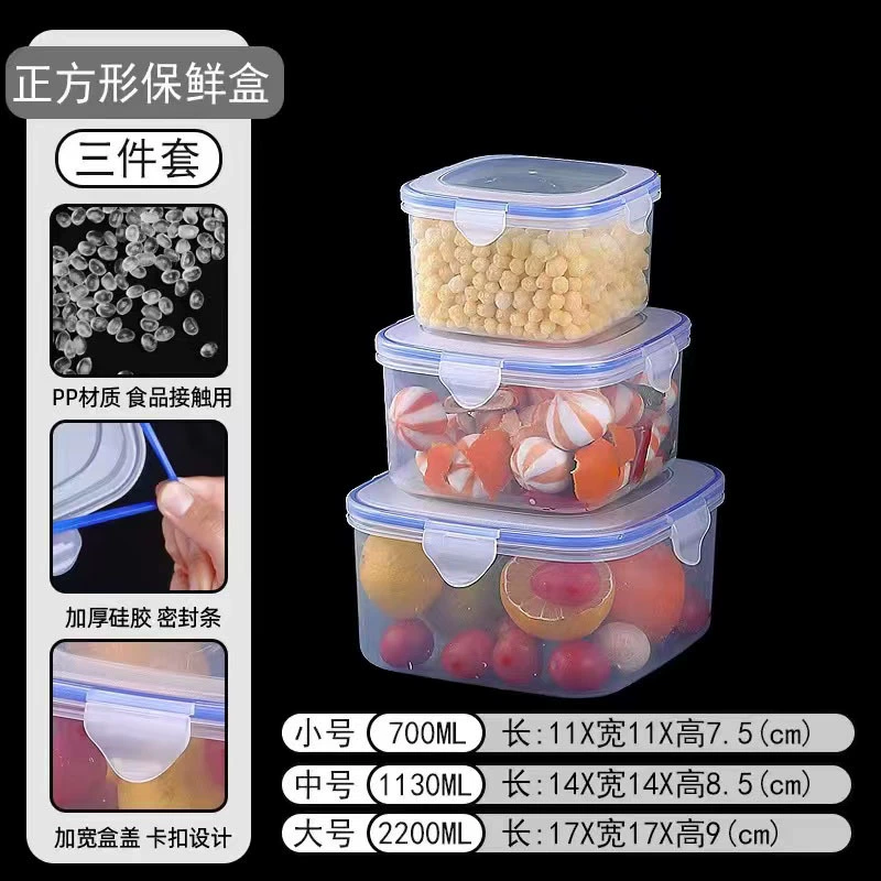 Microwaveable food storage box set, airtight refrigerator-safe containers with lids, stackable