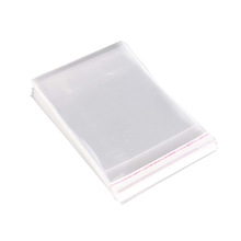 平口不干胶自粘袋现货透明包装通用服装塑料袋精致印刷自封口