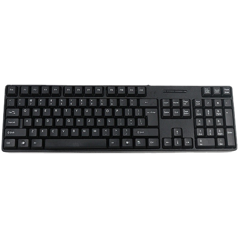 TJ-818 con cable único teclado usb ordenador universal teclado negro teclado con cable fábrica al por mayor