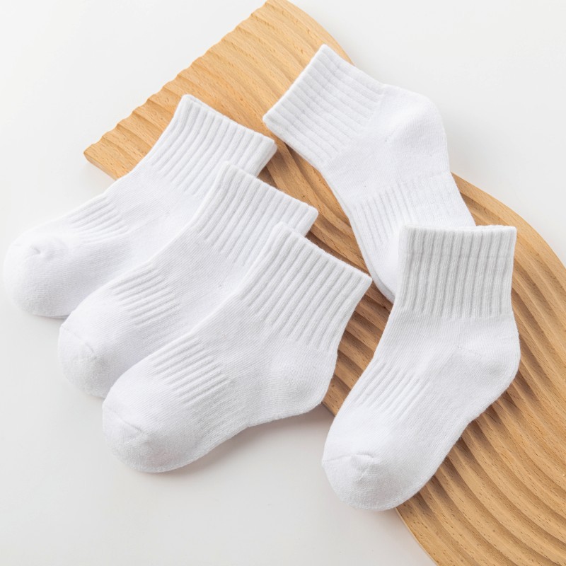 Children's cotton keep warm demi-season black socks for students, increased thickness 2