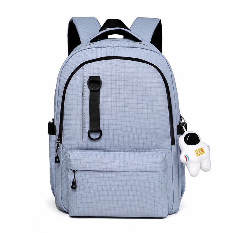 Nueva mochila coreana para hombres y mujeres, mochila de estudiantes a cuadrícula japonesa, pareja casual, mochila de viaje de moda de gran capacidad