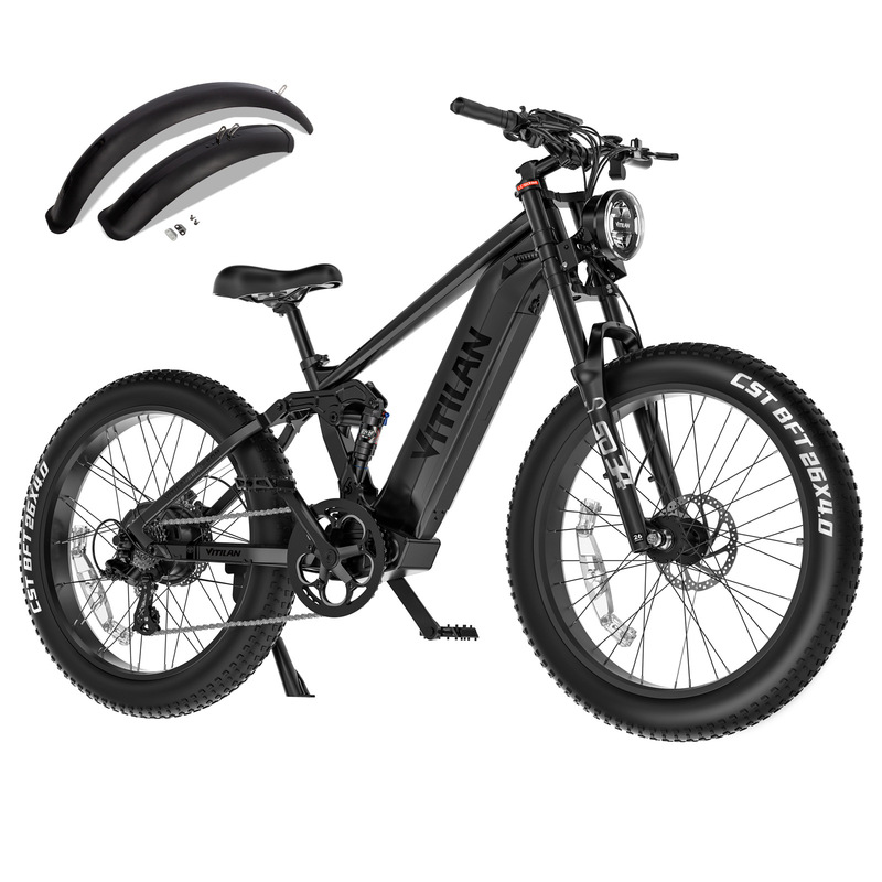 Overseas Warehouse Dropshipping Vitilan T7Pro Electric Bicycle 26X4.0” Fat Tire 1000W20Ah