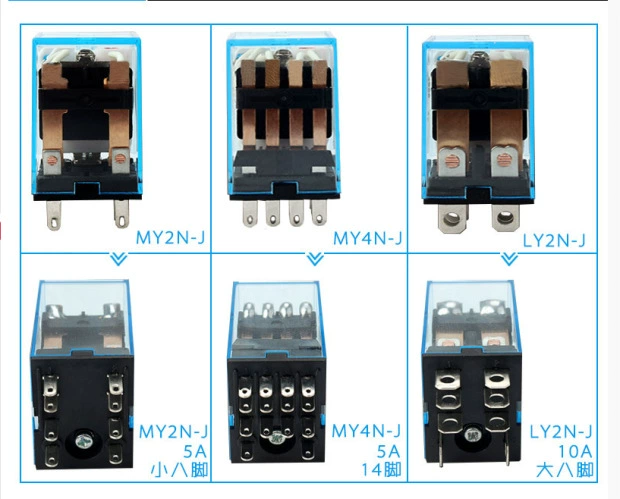 Переходное реле MY4NJ LY4N MK2P MY3 AC220V малое MY2N-J LY2N MY2N-GS
