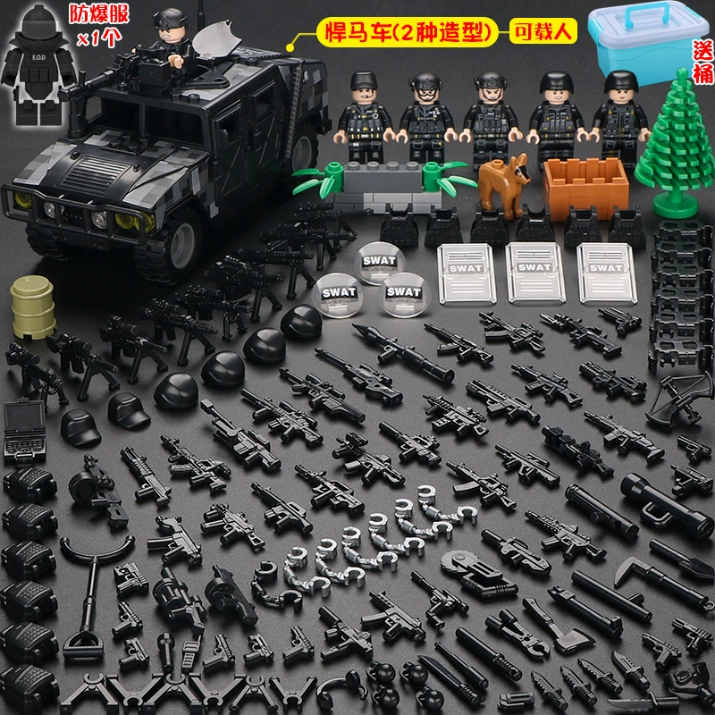 Конструктор с минифигурками (Lego) — военные и полиция, солдаты, техника и аксессуары, наборы