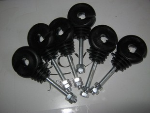 Ranch Fence 6 Thick Flat Black Bolts with Two Caps, 100 Pieces, Please Ask the Seller for Advice before Bidding in Remote Areas